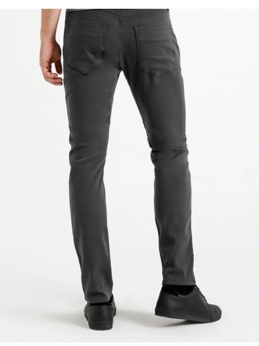 Michael Kors Parker Slim Fit Pants Charcoal Grey Herringbone, size 36x30
